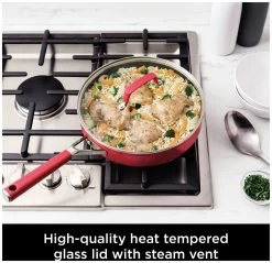 Ninja Zerostick Aluminium 5 Piece Non Stick Pan Set - Red -Home Furnishings Store 1120185 R Z006A