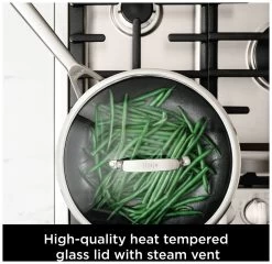 Ninja Zerostick Stainless Steel 3 Piece Non Stick Pan Set -Home Furnishings Store 1120233 R Z007A