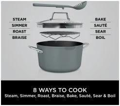 Ninja Zerostick 30cm Non Stick Aluminium Possible Pot -Grey -Home Furnishings Store 1120288 R Z003A