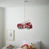 Glow Kids Fire Engine Ceiling Light - Red