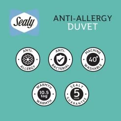 Sealy Anti Allergy Hollowfibre 10.5Tog Duvet - Single -Home Furnishings Store 1156623 R Z009A