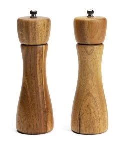 Habitat Global Wooden Salt And Pepper Grinder - Natural