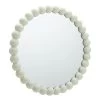 Habitat Beaded Round Wall Mirror - White - 50x50cm