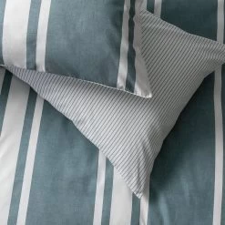 Habitat Cotton Coastal Stripe Blue Bedding Set - Single -Home Furnishings Store 1232884 R Z003A
