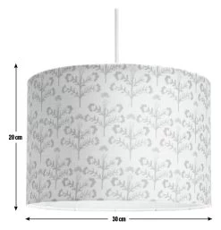 Habitat Floral Print Faux Linen Shade - Cream And Orange -Home Furnishings Store 1233663 R E001