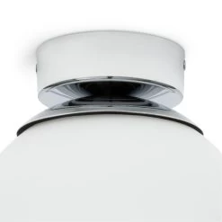 Habitat Opal Glass Bathroom Flush Ceiling Light - White -Home Furnishings Store 1233759 R Z003A