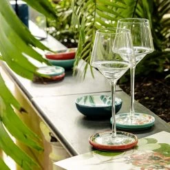 Habitat X Kew Set Of 4 Ceramic Botanical Coasters -Home Furnishings Store 1300541 R Z003C