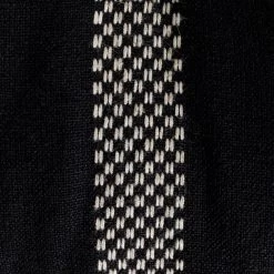 Habitat Woven Stripe Pack Of 2 Seat Cushion - Black -Home Furnishings Store 1402353 R B001