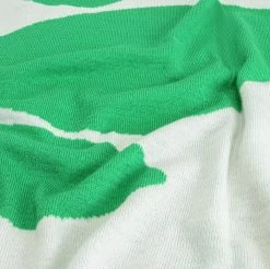 Habitat Floral Pattern Knit Throw - White & Green -125x150cm -Home Furnishings Store 1953716 R Z003A