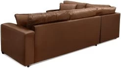 Habitat Eton Leather Right Hand Corner Sofa - Tan -Home Furnishings Store 1958285 R Z004A