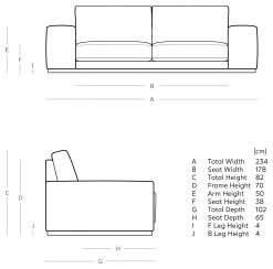 Swoon Denver Velvet 3 Seater Sofa- Kingfisher Blue -Home Furnishings Store 1972436 R E001