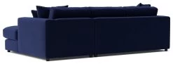 Swoon Althaea Velvet Right Hand Corner Sofa - Ink Blue -Home Furnishings Store 1998458 R Z005A