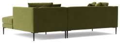 Swoon Alena Velvet Right Hand Corner Sofa - Fern Green -Home Furnishings Store 1998977 R Z005A