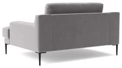 Swoon Almera Velvet Cuddle Chair - Silver Grey -Home Furnishings Store 2001306 R Z004A