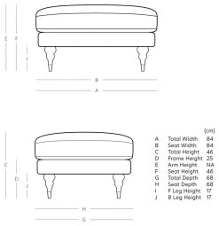 Swoon Charlbury Velvet Ottoman Footstool - Taupe -Home Furnishings Store 2006198 R E001