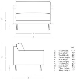 Swoon Rieti Velvet Cuddle Chair - Burnt Orange -Home Furnishings Store 2008684 R E001
