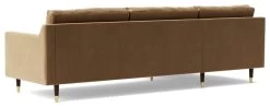 Swoon Rieti Velvet Left Hand Corner Sofa - Biscuit -Home Furnishings Store 2009676 R Z005A
