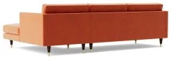 Swoon Porto Velvet Right Hand Corner Sofa - Burnt Orange -Home Furnishings Store 2013071 R Z005A