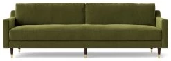 Swoon Rieti Velvet 4 Seater Sofa - Fern Green