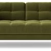 Swoon Landau Velvet 2 Seater Sofa - Fern Green