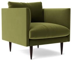 Swoon Luna Velvet Armchair - Fern Green -Home Furnishings Store 2023092 R Z002A