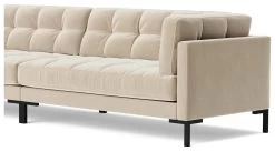 Swoon Landau Velvet 4 Seater Sofa - Taupe -Home Furnishings Store 2023205 R Z004A