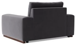 Swoon Denver Velvet Cuddle Chair - Granite Grey -Home Furnishings Store 2024118 R Z004A
