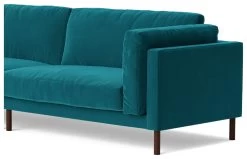 Swoon Munich Velvet 4 Seater Sofa- Kingfisher Blue -Home Furnishings Store 2026051 R Z004A