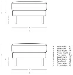Swoon Munich Velvet Ottoman Footstool - Biscuit -Home Furnishings Store 2026408 R E001