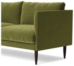 Swoon Luna Velvet 2 Seater Sofa - Fern Green -Home Furnishings Store 2028293 R Z004A