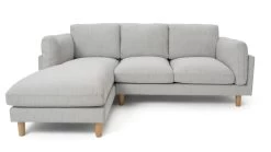 Habitat Salome Fabric Left Hand Corner Chaise Sofa - Grey -Home Furnishings Store 2207351 R Z002A