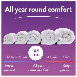 Slumberdown Coverless Comfort 10.5 Tog Duvet - Single -Home Furnishings Store 2253848 R Z008A