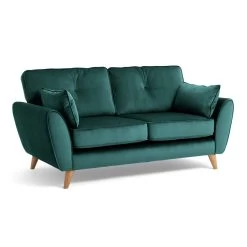Habitat Iris Fabric 2 Seater Sofa - Teal -Home Furnishings Store 2910655 R Z002A