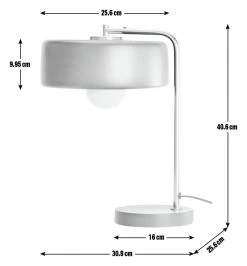 Habitat Minah Iron LED Table Lamp - Black & Brass -Home Furnishings Store 2990297 R E001