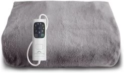Dreamland Snuggle Up Heated Grey Throw - Large -Home Furnishings Store 2990606 R Z009A