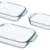 Pyrex Irresistible 3 Piece Glass Roaster Set