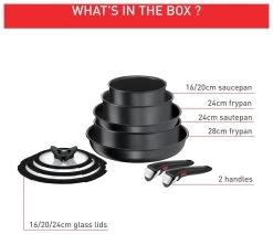 Tefal Ingenio Daily Chef 10 Piece Aluminium Pan Set -Home Furnishings Store 3082805 R Z003A