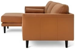 Habitat Jackson Leather Left Corner Chaise Sofa - Tan -Home Furnishings Store 3102486 R Z004A