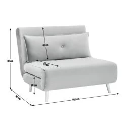 Habitat Roma Small Double Chairbed - Grey -Home Furnishings Store 3104958 R E001