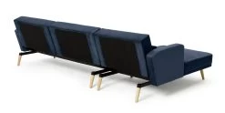 Habitat Andy Left Corner Velvet Clic Clac Sofa Bed - Navy -Home Furnishings Store 3159491 R Z004A