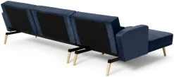 Habitat Andy Left Corner Velvet Clic Clac Sofa Bed - Navy -Home Furnishings Store 3159491 R Z005A