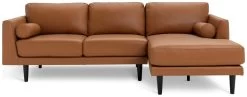 Habitat Jackson Leather Right Corner Chaise Sofa - Tan 14 Habitat Jackson Leather Right Corner Chaise Sofa - Tan -Home Furnishings Store 3247097 R Z003A
