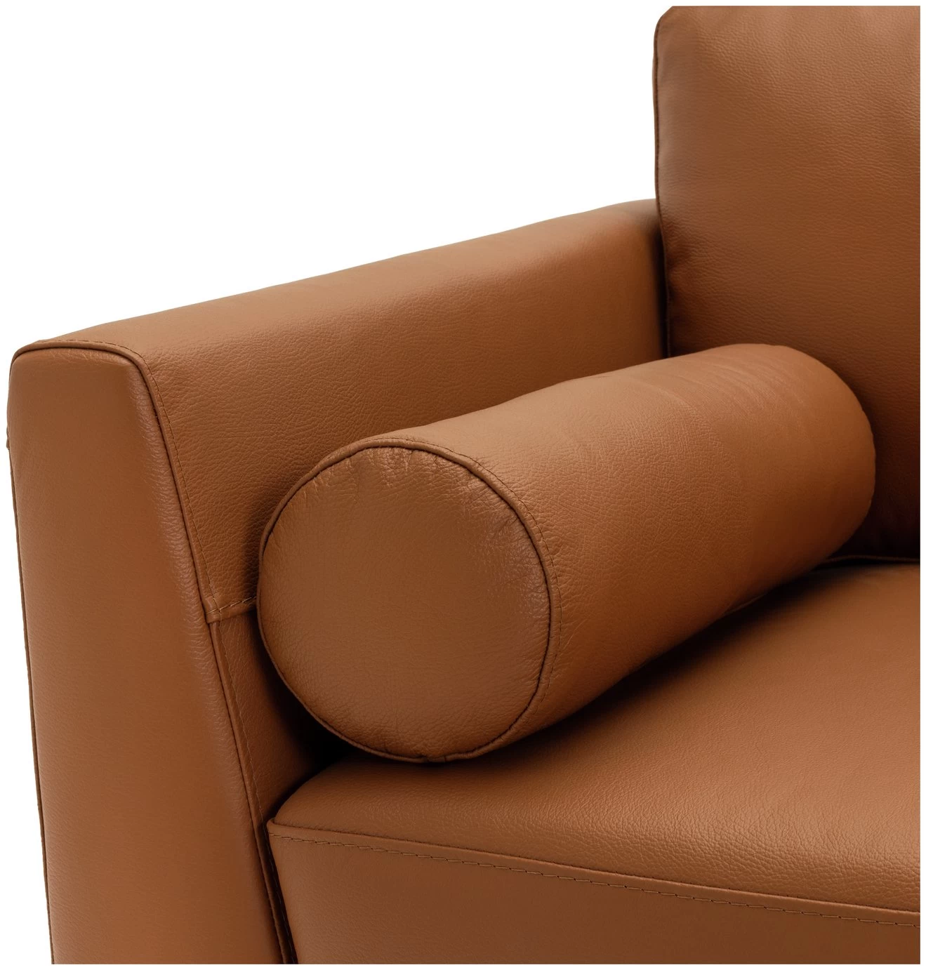 Habitat Jackson Leather Right Corner Chaise Sofa - Tan 8 Habitat Jackson Leather Right Corner Chaise Sofa - Tan - Image 8