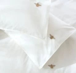 Habitat 180TC Embroidered Bee White Bedding Set - Single -Home Furnishings Store 3347540 R Z003A