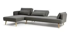 Habitat Andy Left Corner Fabric Clic Clac Sofa Bed - Grey -Home Furnishings Store 3361928 R Z005A