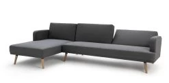 Habitat Andy Left Corner Fabric Clic Clac Sofa Bed - Grey -Home Furnishings Store 3361928 R Z006A