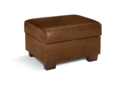Habitat Salisbury Leather Storage Footstool - Tan -Home Furnishings Store 3575752 R Z002A