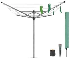 Brabantia 50m Lift-O-Matic Washing Line With Ground Spike