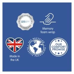 Slumberdown Cool Max Memory Support Firm Pillow -Home Furnishings Store 4539481 R Z009A