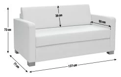 Habitat Lucy 2 Seater Fabric Sofa Bed - Grey -Home Furnishings Store 4627001 R Z020A